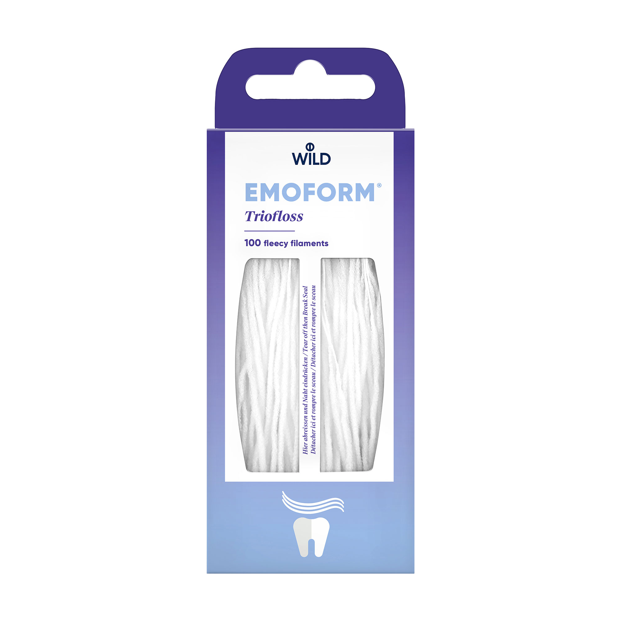 Зубна нитка (суперфлос) Dr. Wild Emoform Triofloss стандартний, 100 шт